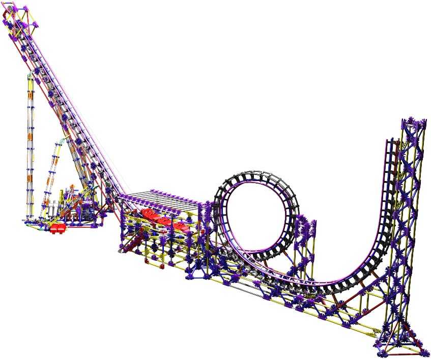 过山车（PROE设计）3D模型(2)