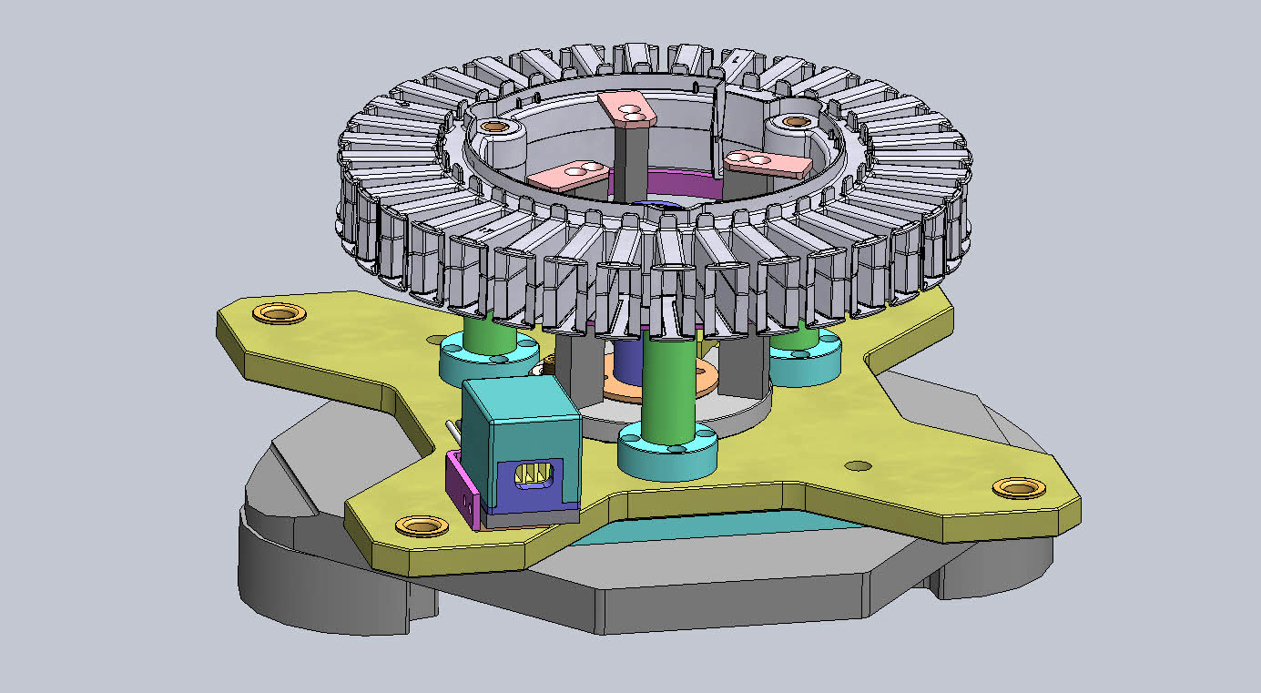 电机定子工装夹具总成设备3D模型