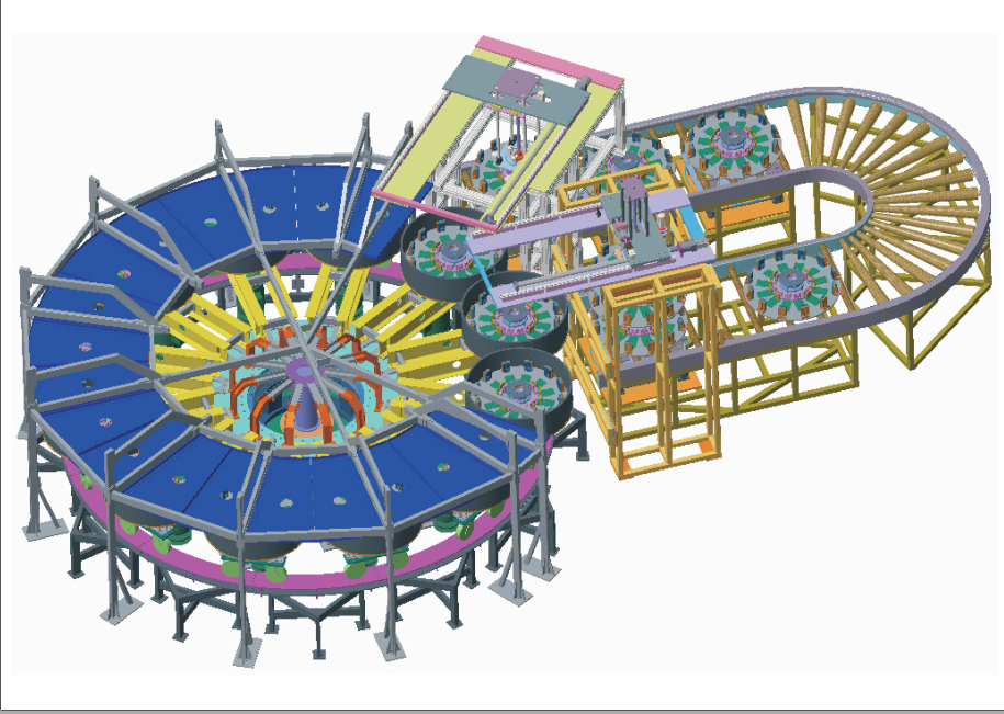大转盘离心机设备3D模型