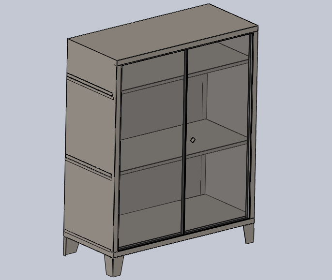 车间钣金工具柜设计3D模型（2）