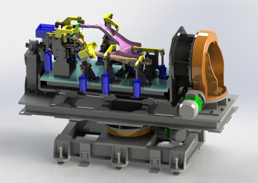 焊接变位机3D模型(2)