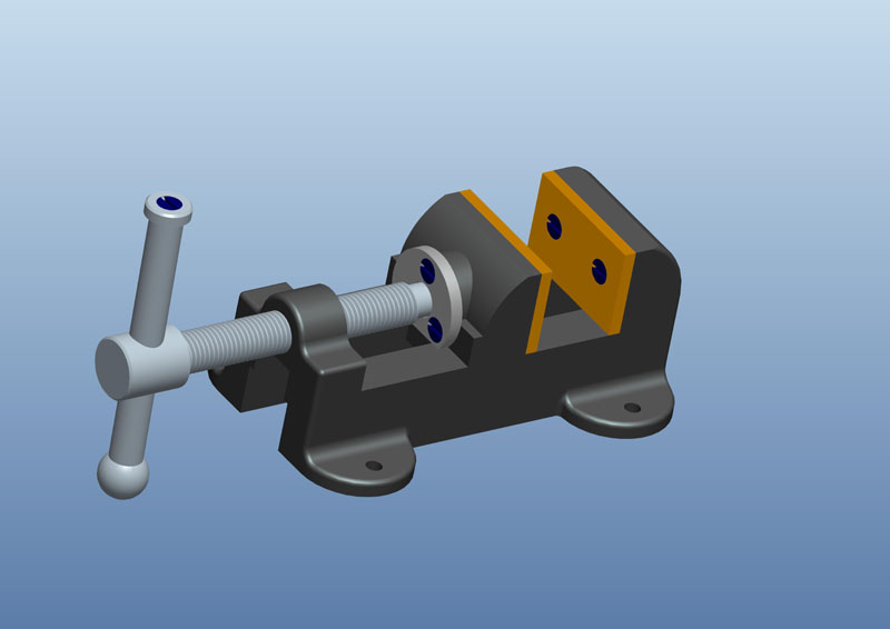 虎钳3D模型（2）