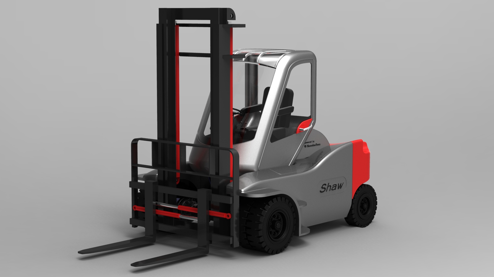 叉车工程3D图纸3D模型