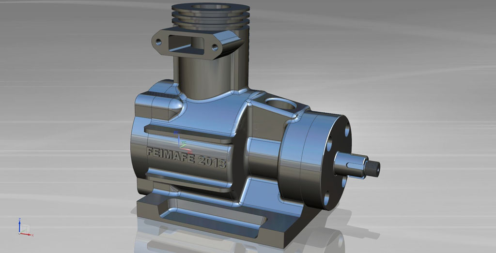 菲亚特电机3D模型