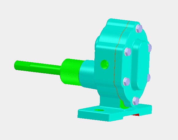 齿轮泵3D模型 套图