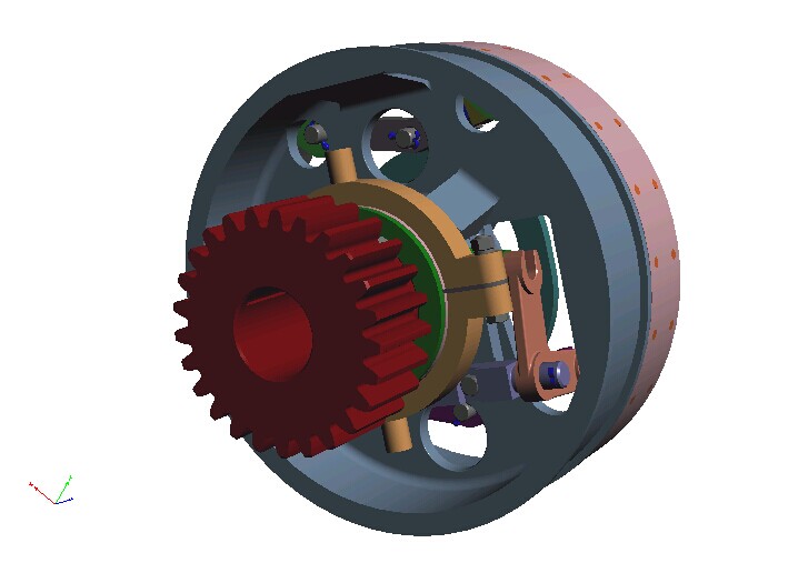 带式离合器3D模型