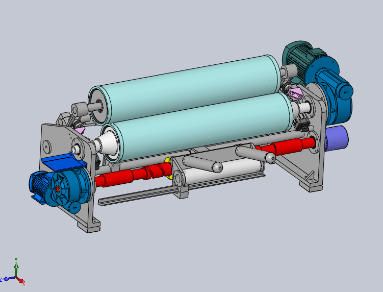 搅拌机 橡胶开炼机3D模型（2）