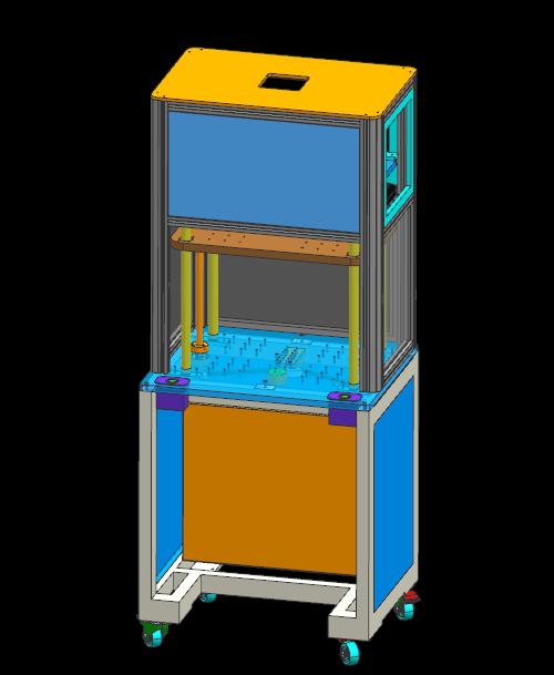 行程可调冲床3D模型（3）