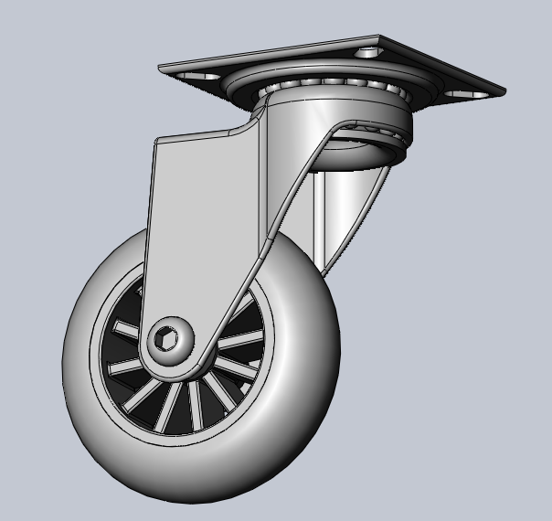 脚轮（直径70 厚度22）3D模型（2）