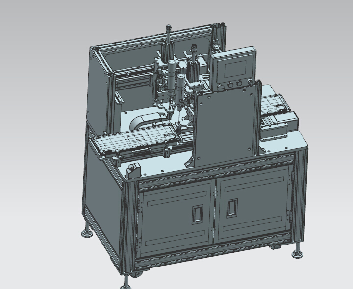 键盘锁螺丝机（六轴）3D模型（2）
