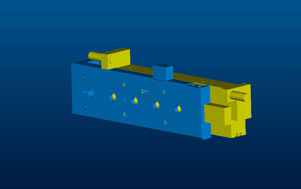 气动滑台3D模型