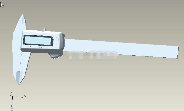 电子式游标卡尺3D模型