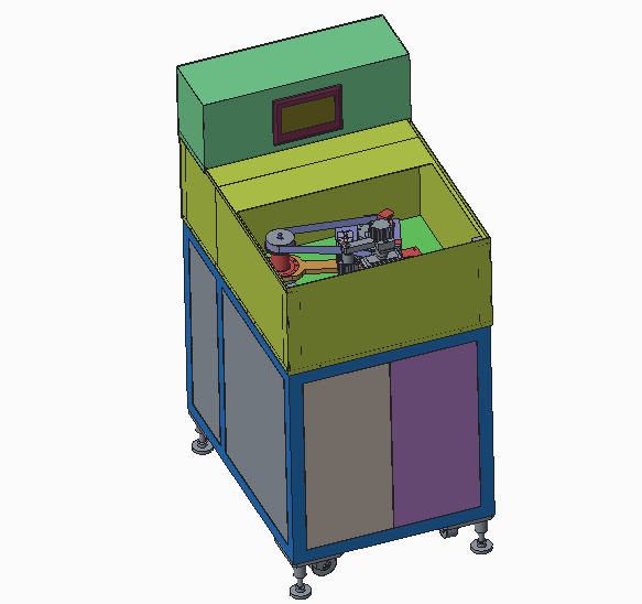 机壳抛光机3D模型（2）