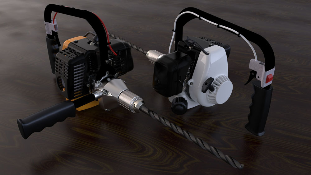 电动冲击钻3D模型