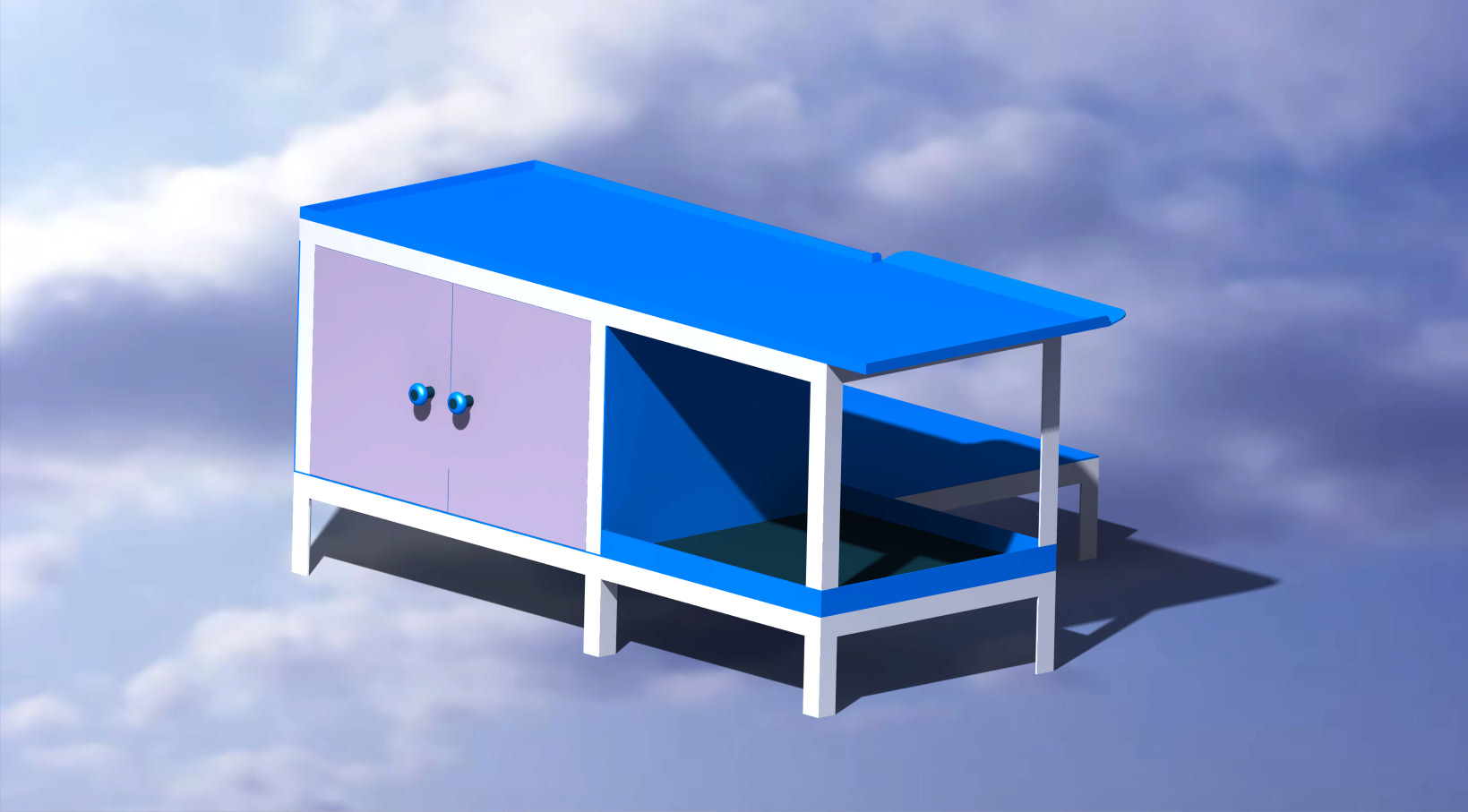 机械设备装配操作台3D模型(2)