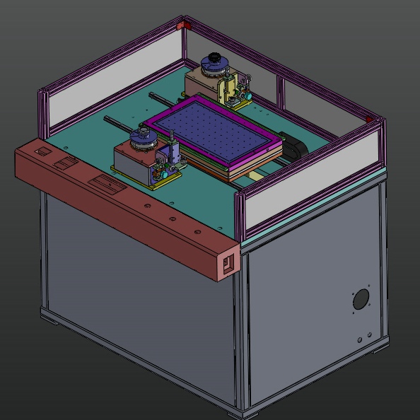 偏光板撕除机剥离机（液晶面板行业）3D模型（2）