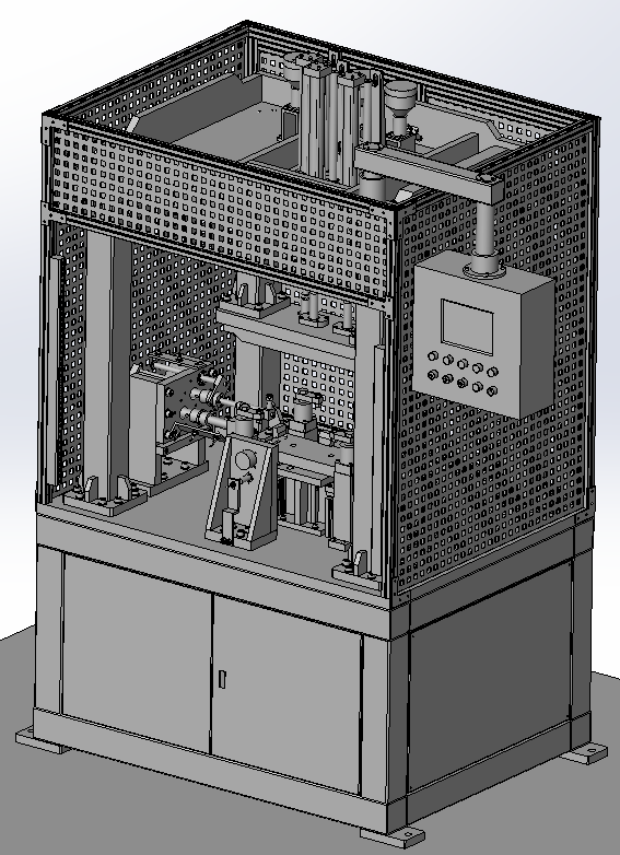 发动机缸盖碗型塞压装机3D模型
