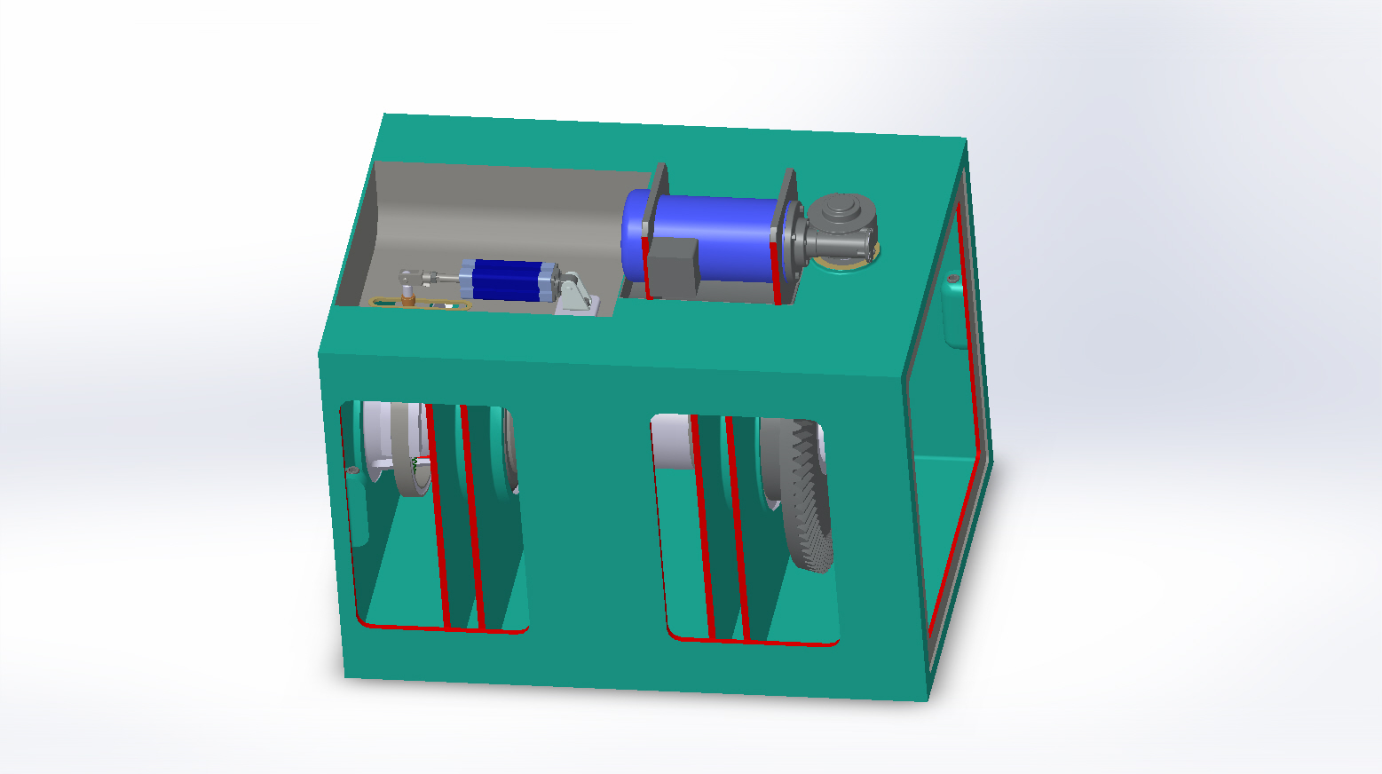 夹紧和自动转位单元3D模型（2）
