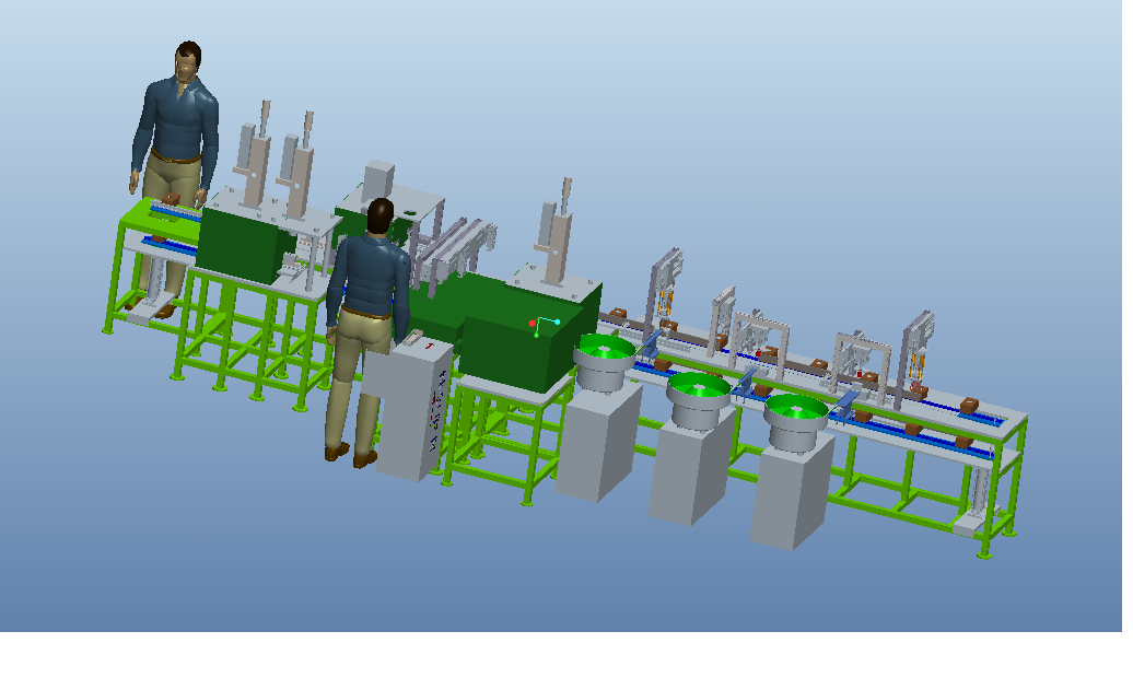 马达组装流水线方案3D模型（2）