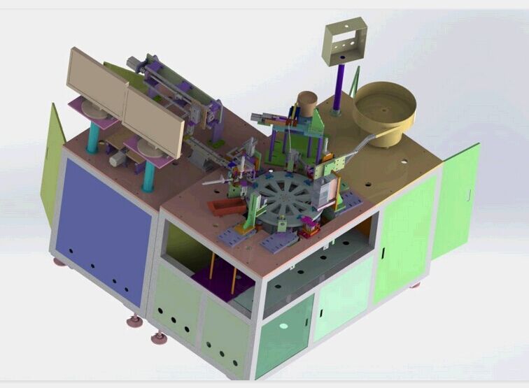 全自动马达焊接件组装机3D模型（2）