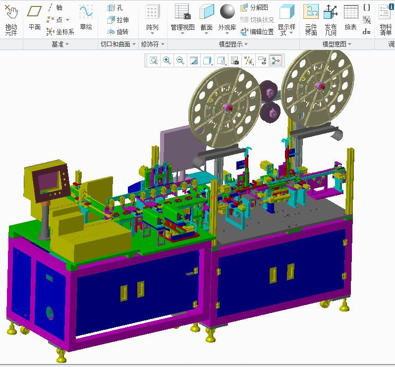 连接器插片检测捆包一体机设备3D模型