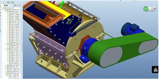 反击式破碎机3D模型
