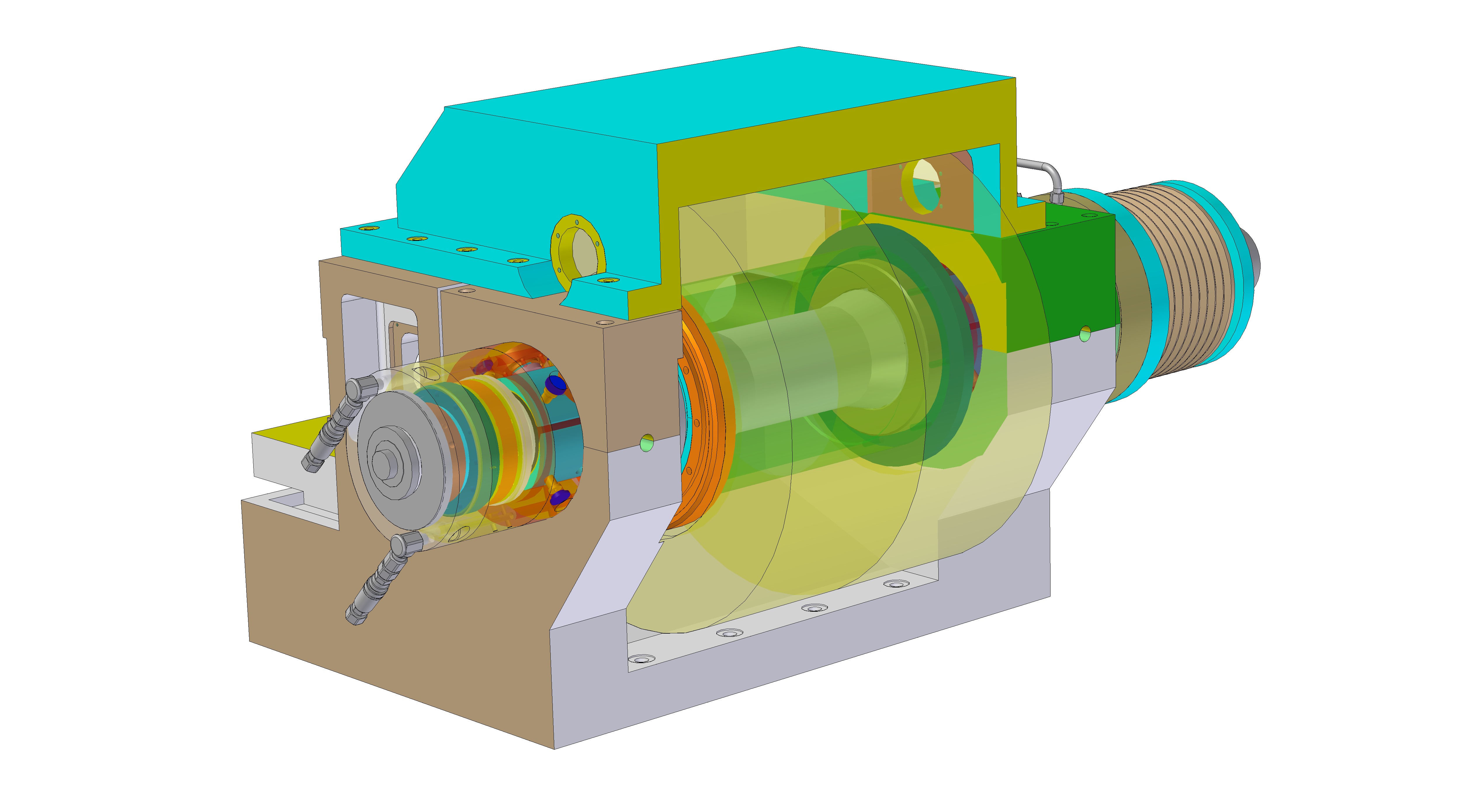 静压轴承式无心研磨机3D模型（2）