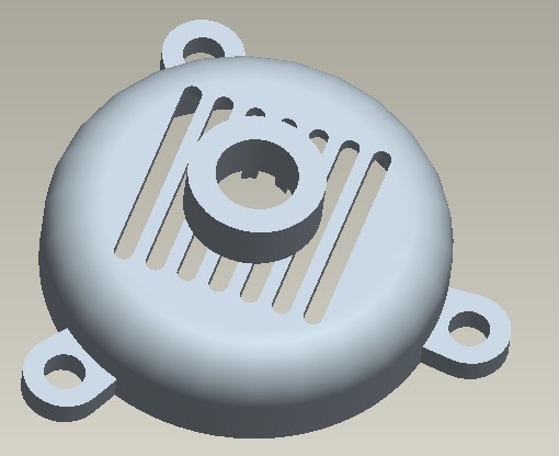 电机顶盖3D模型