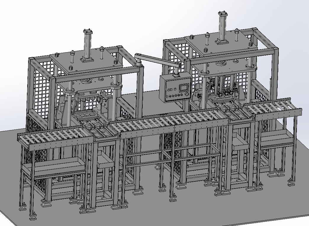 发动机缸体气水双检测测漏检具3D模型