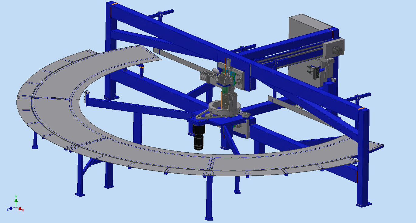 全自动弯管机总成3D模型