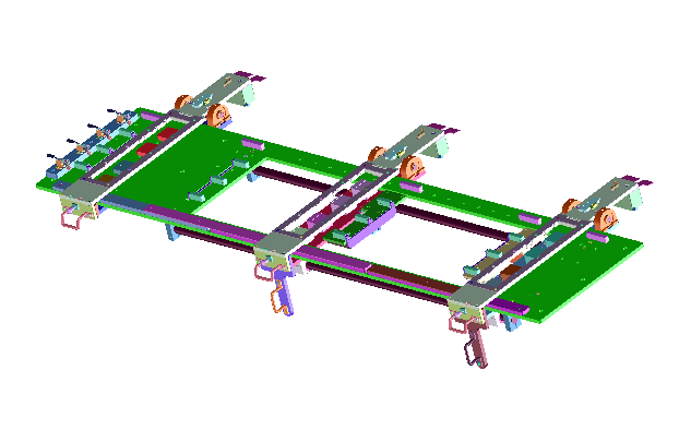 可调节大行程移载机构3D模型(2)
