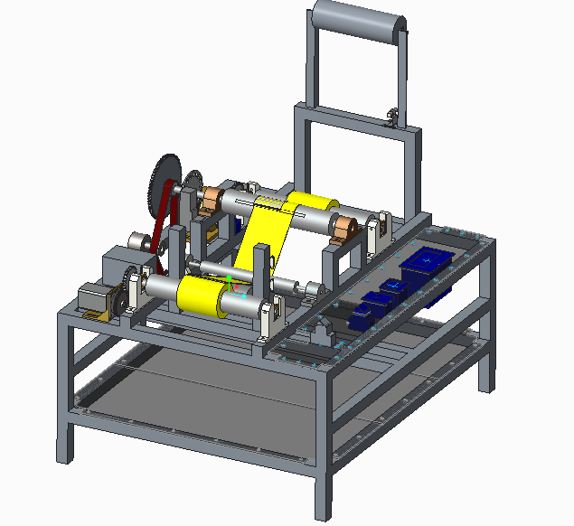 胶带覆膜机设计3D模型（2）