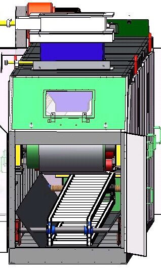 全封闭式称重给煤机（称重式皮带机）3D模型（2）