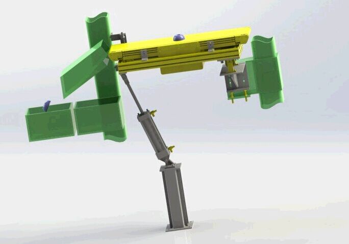 可调角度的输送机3D模型(2)