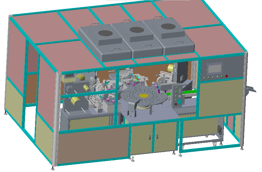 全自动贴膜机3D模型（2）