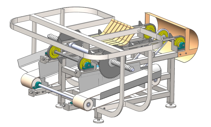 切割机（带传动、双切割盘）3D模型（2）