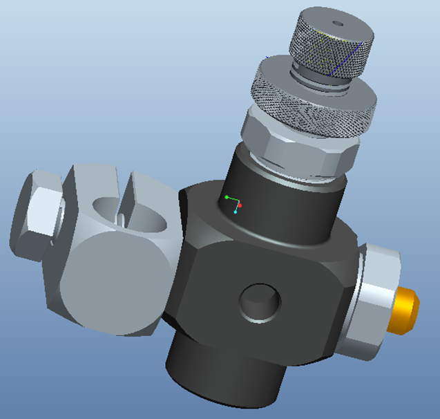 气水混合喷雾头3D模型