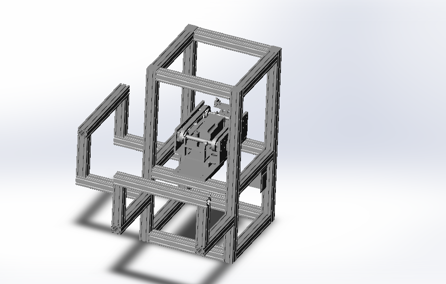 流水线上工件传送移栽转角台3D模型（2）
